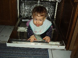 Emmi in der Spülmaschine ;o)