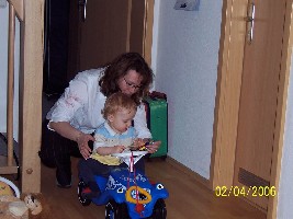 Oma + Enkel, 1. Geburtstag