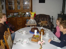 König Jonas und sein Gefolge...JP's erster Geburtstag!