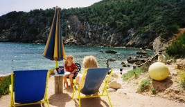 Unser bevorzugter Platz zum Ausruhen und in der Sonne liegen...