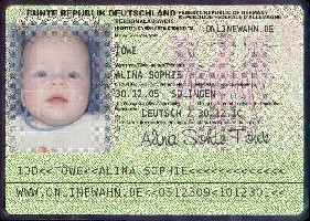 1. Personalausweis von Alina