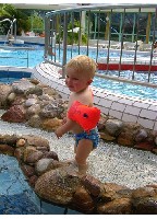 Beim Baden mit Ines!