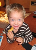 Schlitzohr mit Papa´s Chips...