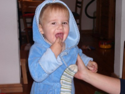 Flo nach dem Baden...