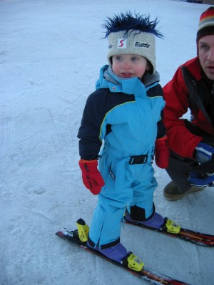 und hier noch ein kleiner Skifahrer