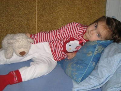 Mila auf dem Wege der Besserung