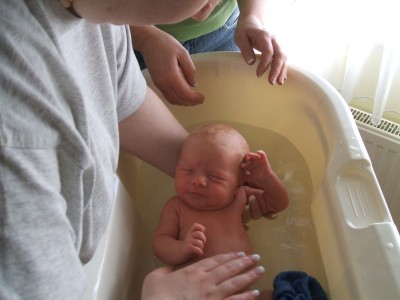 Mein erstes Bad zu Hause...