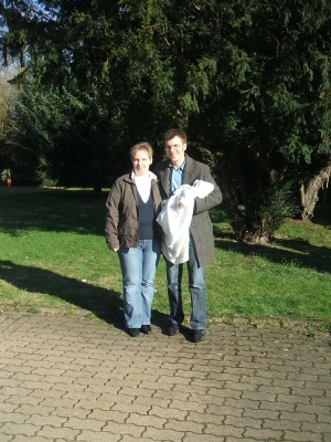 Ey Papa, sieht Mama nicht toll aus???