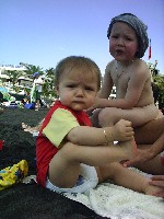 das sind meine beiden vor kurzem auf teneriffa