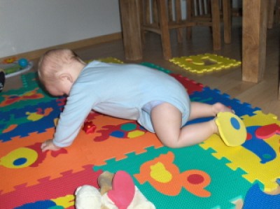 ...nach der Brücke gehts auf die Knie....