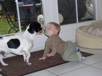 Maxl &amp;quot;küsst&amp;quot; Johannes