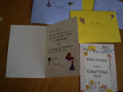 Einladungen für den Kindergeburtstag