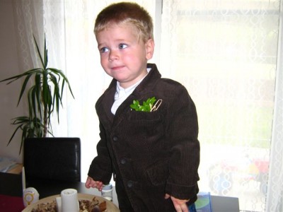 Unser Süßer mal ganz schick