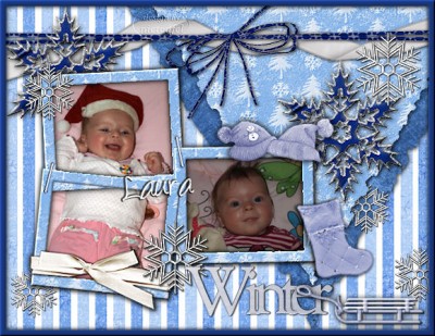 Winter-Scrapbild-Laura