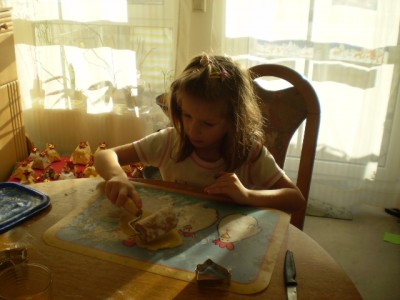 In de Weihnachtsbäckerei - das erste