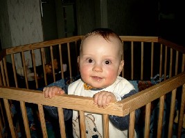 Maurice im Laufstall :-)