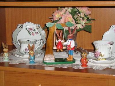 Osterdeko in Stube, aber nur etwas davon!