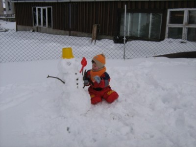 Ich baue einen Schneemann!!!