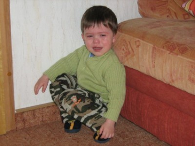 Tobi, der kleine Dickkopf, wenn es nicht nach seinen Willen geht. Es fehlen nur noch die Hörner!