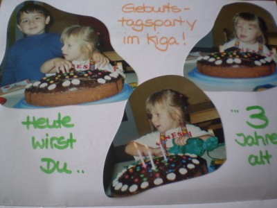 3. Geburtstag im Kiga - war noch in der Eingewöhnungszeit