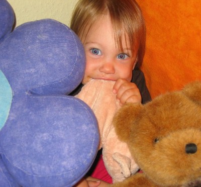 Lieblingsspiel von Mia - ich versteck´mich...