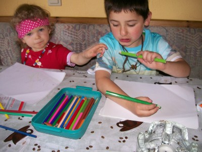 Mein Patenkind Ronja mit Paul