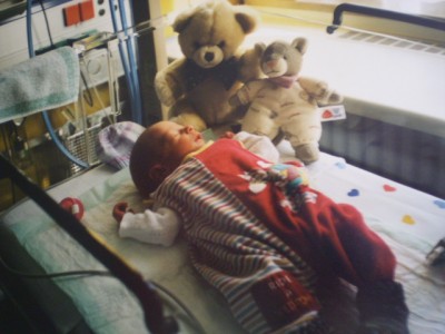 Baby Vanessa mit 2 Tagen