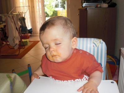 zum Mittagessen eingeschlafen ;-)