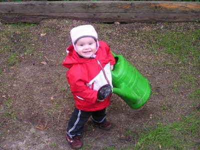 Gärtnerlieschen bei der Arbeit