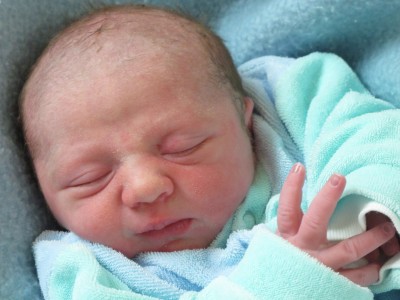 Sarina Lea gleich nach der Geburt