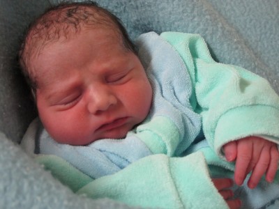 Michelle  Leonie gleich nach der Geburt