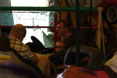 Der Große auf der Boxbahn