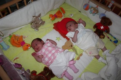 Da waren die beiden 5 Wochen alt