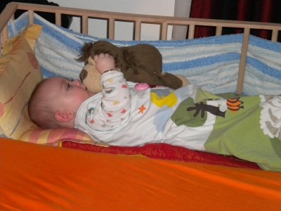 Sarina morgens nach dem Aufwachen