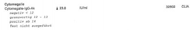 Cytomegalie?