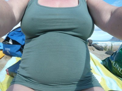 Am Strand in Famara, 102 cm, 21 SSW