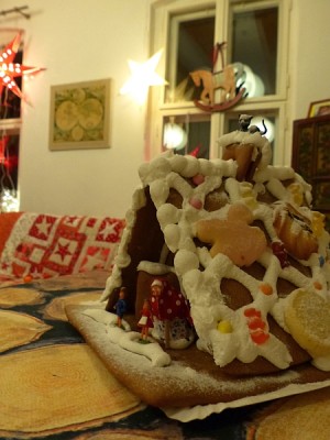 Lebkuchenhaus für Apfel
